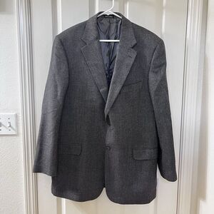 Zino Italian Regent Silk and Wool Sport Coat Blazer Two-Button Men's Size 44L